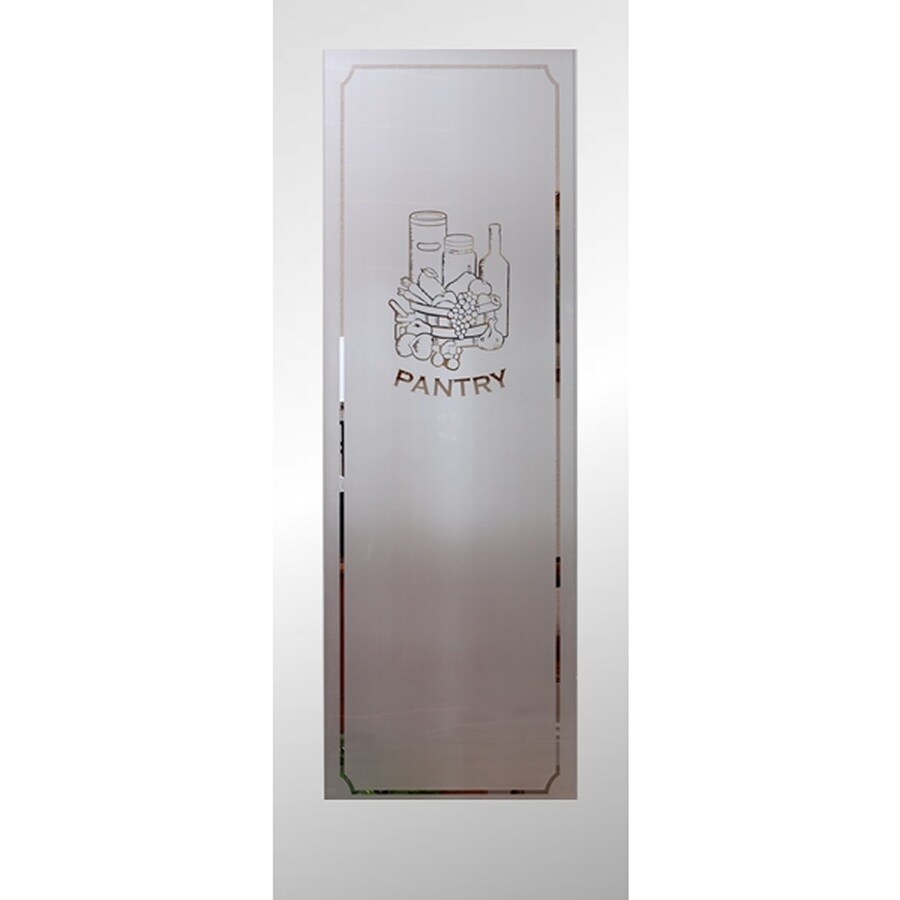 Reliabilt Primed Flush Solid Core Frosted Glass Wood Pine Pre Hung