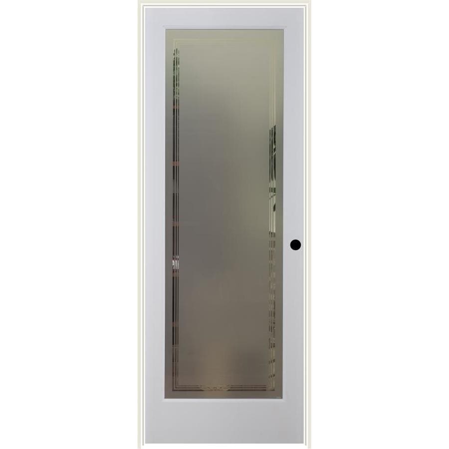 Reliabilt White 1 Panel Solid Core Frosted Gl Wood Pine Reliabilt White 1 Panel Solid Core Frosted Gl Wood Pine