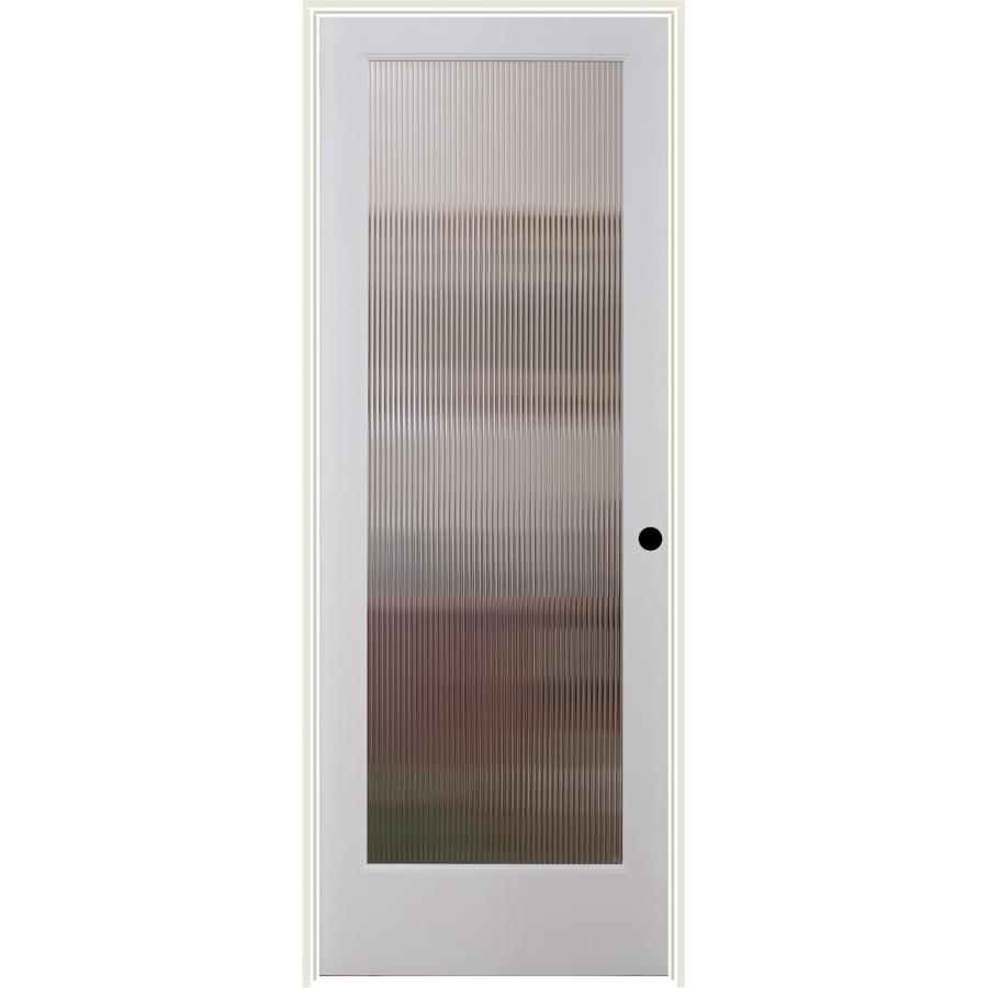 Shop Reliabilt Reed Solid Core Patterned Glass Single