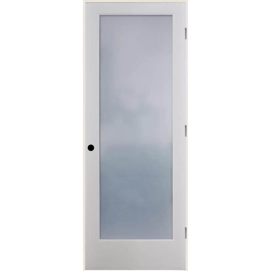 Reliabilt White 1 Panel Solid Core Wood Pine Pre Hung Door Common
