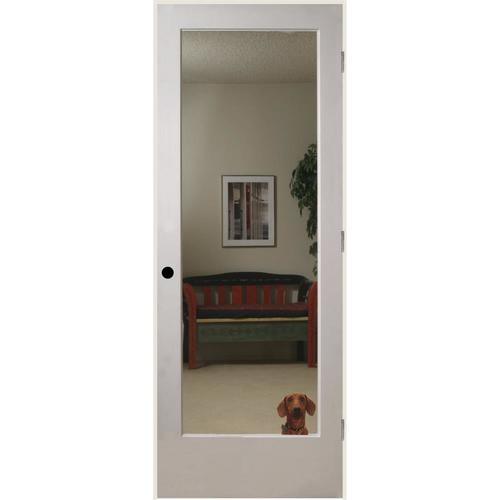 American Building Supply 24in x 80in White 1Panel Mirrored Glass