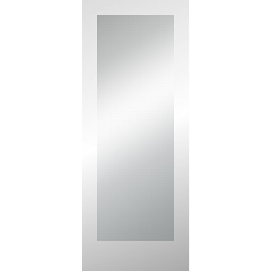 Reliabilt Primed White 1 Panel Solid Core Cast Glass Wood