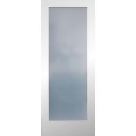 White Frosted Glass Slab Doors At Lowes Com