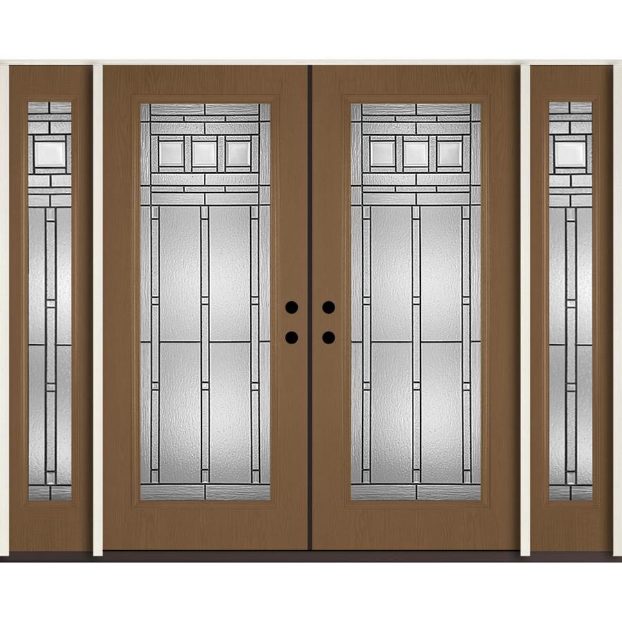 Reliabilt Craftsman Full Lite Decorative Glass Left Hand Inswing