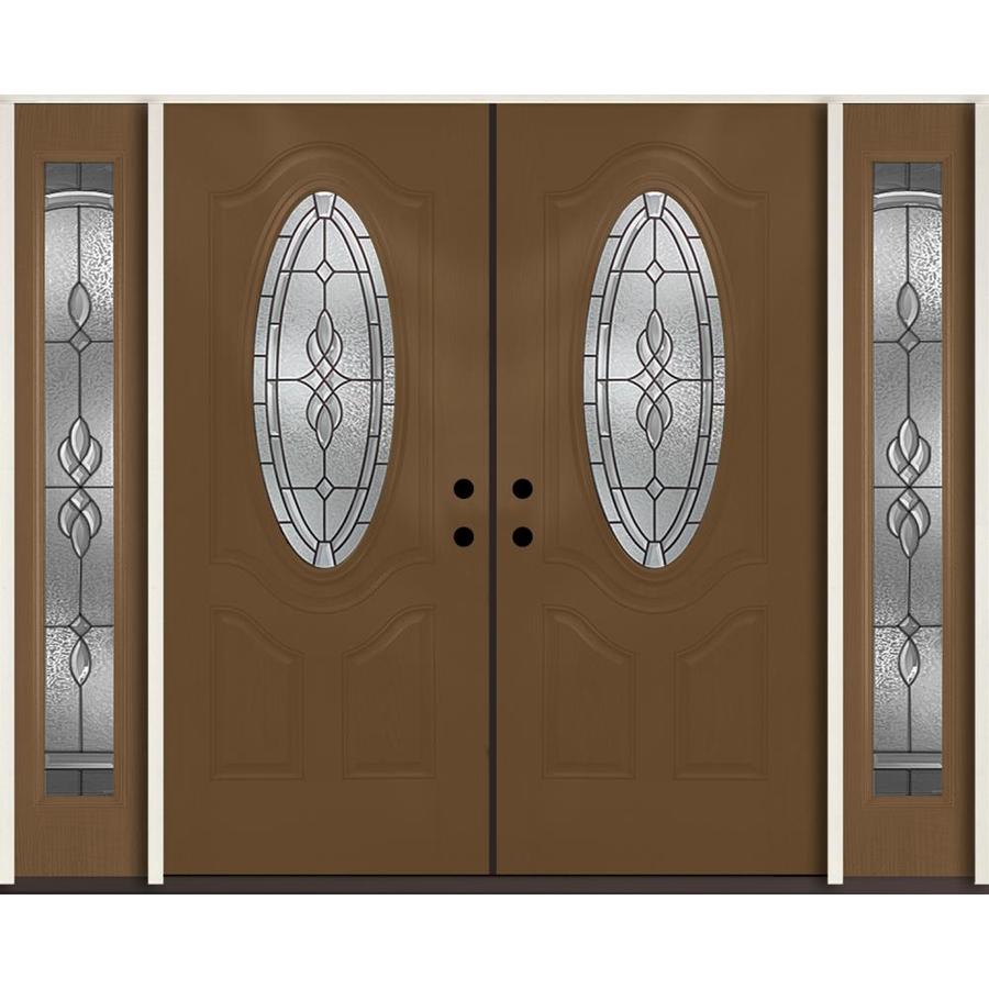 Reliabilt Hampton Oval Lite Decorative Glass Left Hand Inswing