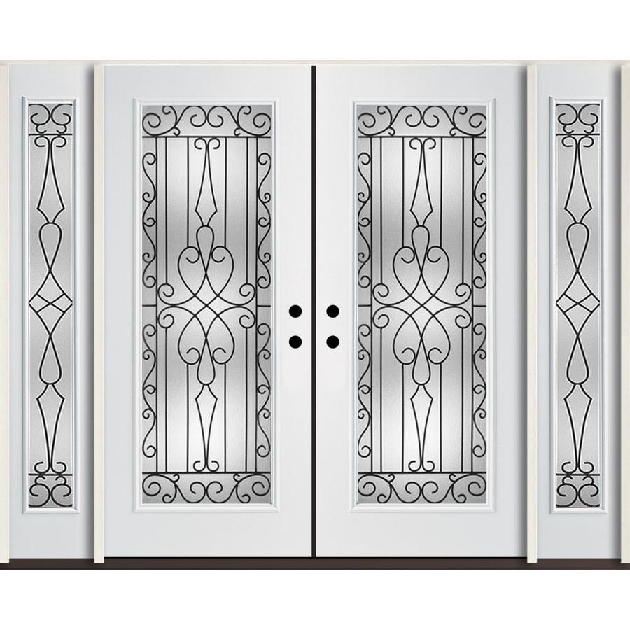 Reliabilt Wyngate Decorative Gl Right Hand Inswing Modern Reliabilt Wyngate Decorative Gl Right Hand Inswing Modern White Fibergl Painted Entry Door Common
