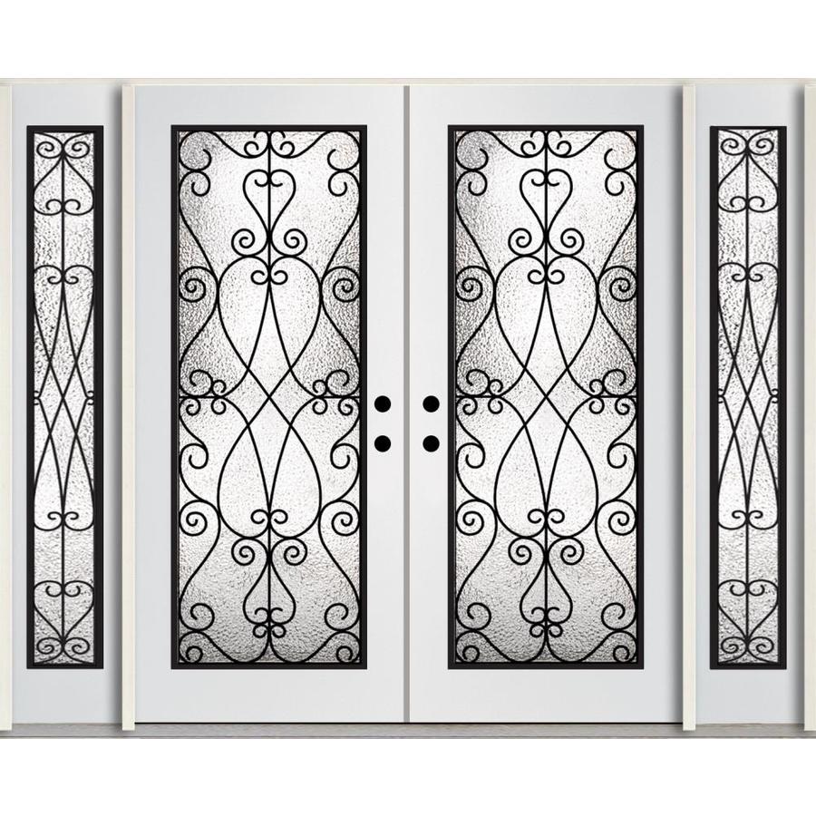 Reliabilt Full Lite Decorative Glass Right Hand Inswing Modern
