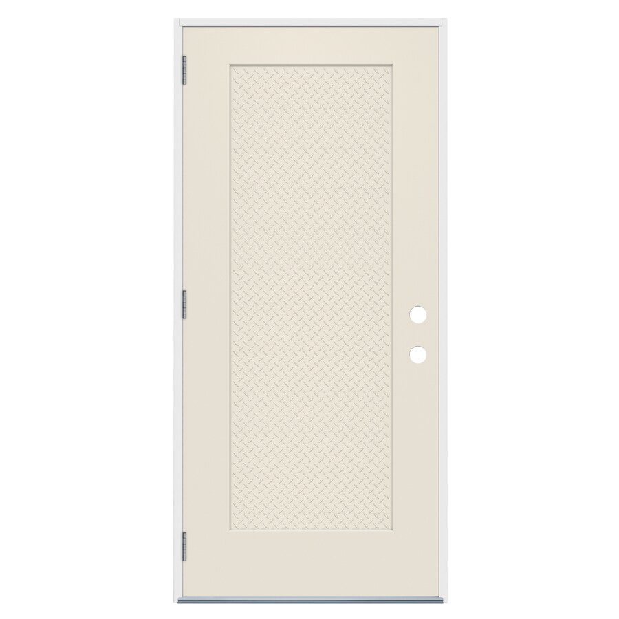 Reliabilt Right Hand Inswing Diamond Plate 6 Panel Steel Prehung