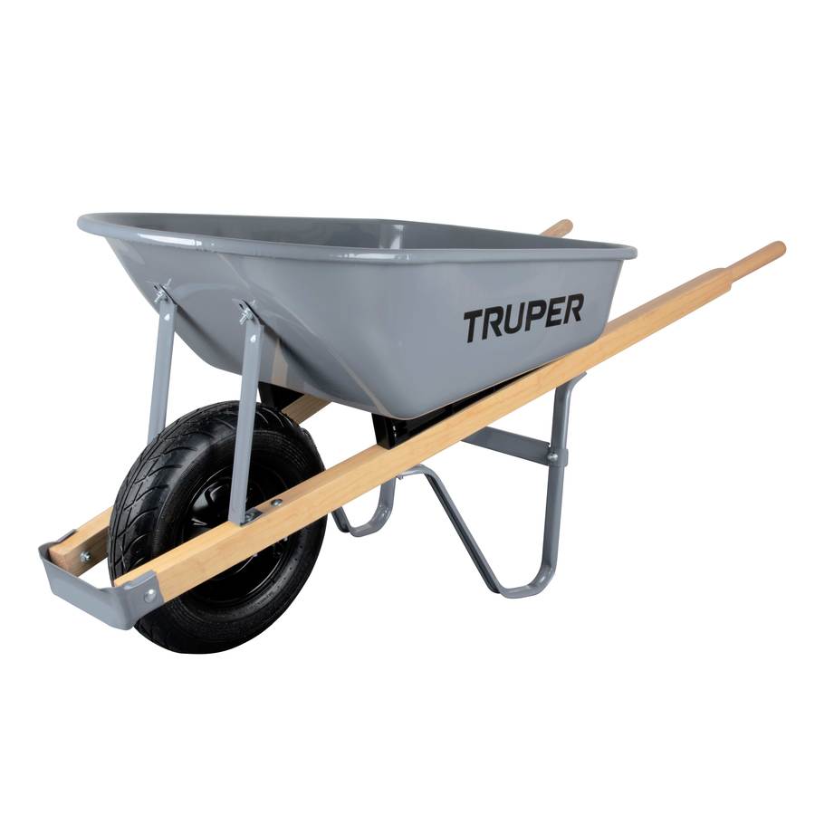 Truper 5.5-cu ft Steel Wheelbarrow.