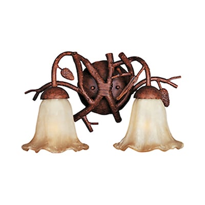 Pyramid Creations Pine Grove 17 5 In W 2 Light Wall Sconce Pyramid Creations Pine Grove 17 5 In W 2 Light Wall Sconce