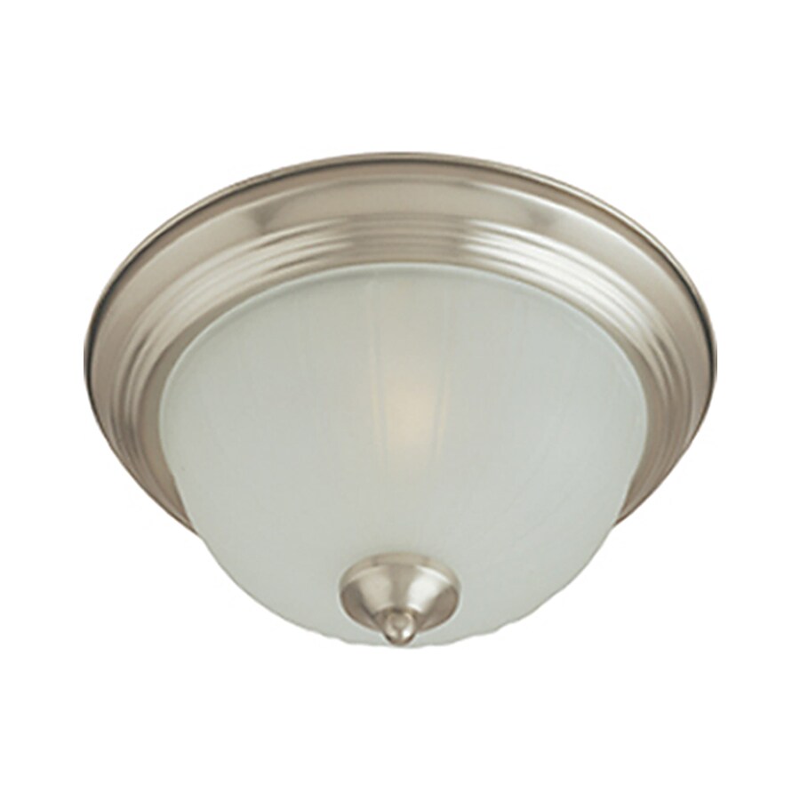 Pyramid Creations Satin Nickel Flush Mount at Lowes.com