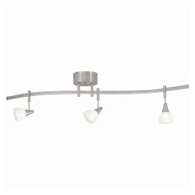 Tiella 3 Light Brushed Nickel Contemporary Track Lighting At Tiella 3 Light Brushed Nickel Contemporary Track Lighting At