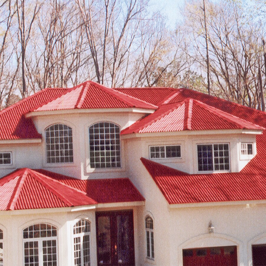 Ondura 4-ft x 1.65-ft Corrugated Red Asphalt Roof Panel at Lowes.com