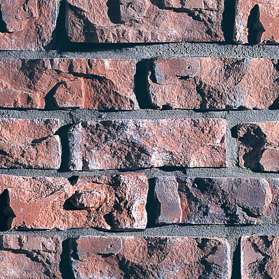 Coronado Sculptured Brick - Antique Red, Flats, Square Feet Concrete in ...