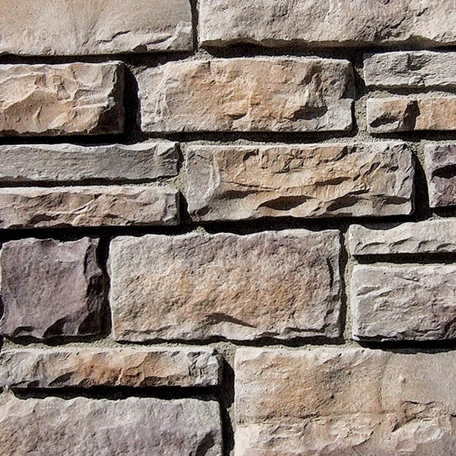 Coronado Stone Products Ashlar and Rubble 110-sq ft Grey Quartzite Faux ...