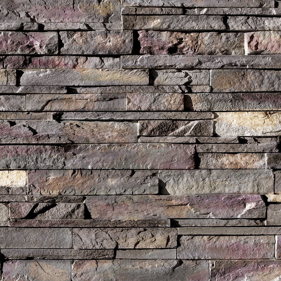 Coronado Stone Products Ledgestone 15-sq ft Grey Quartzite Faux Stone ...