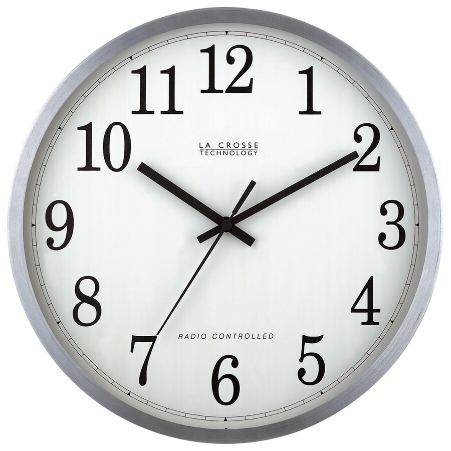 La Crosse Technology Analog Atomic Round Indoor Wall Clock At