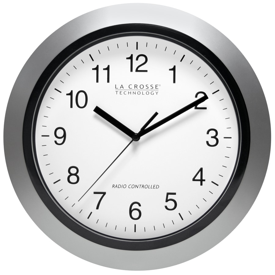 La Crosse Technology Analog Atomic Round Indoor Wall Clock at