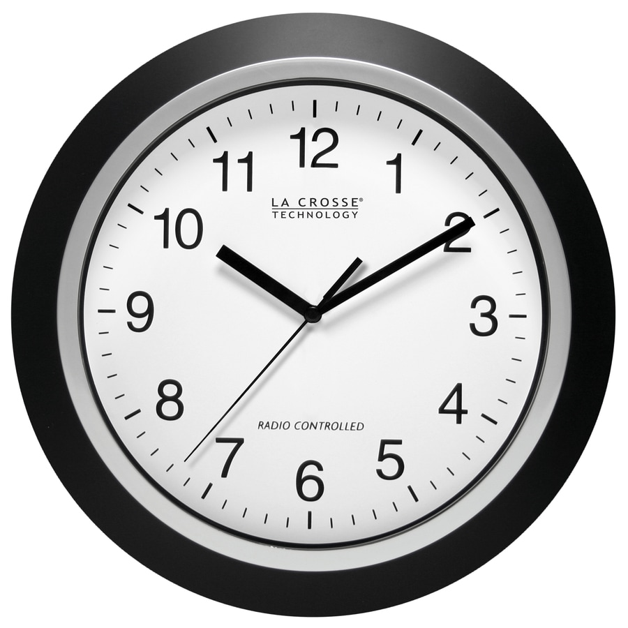 Shop La Crosse Technology Analog Atomic Round Indoor Wall Clock at ...