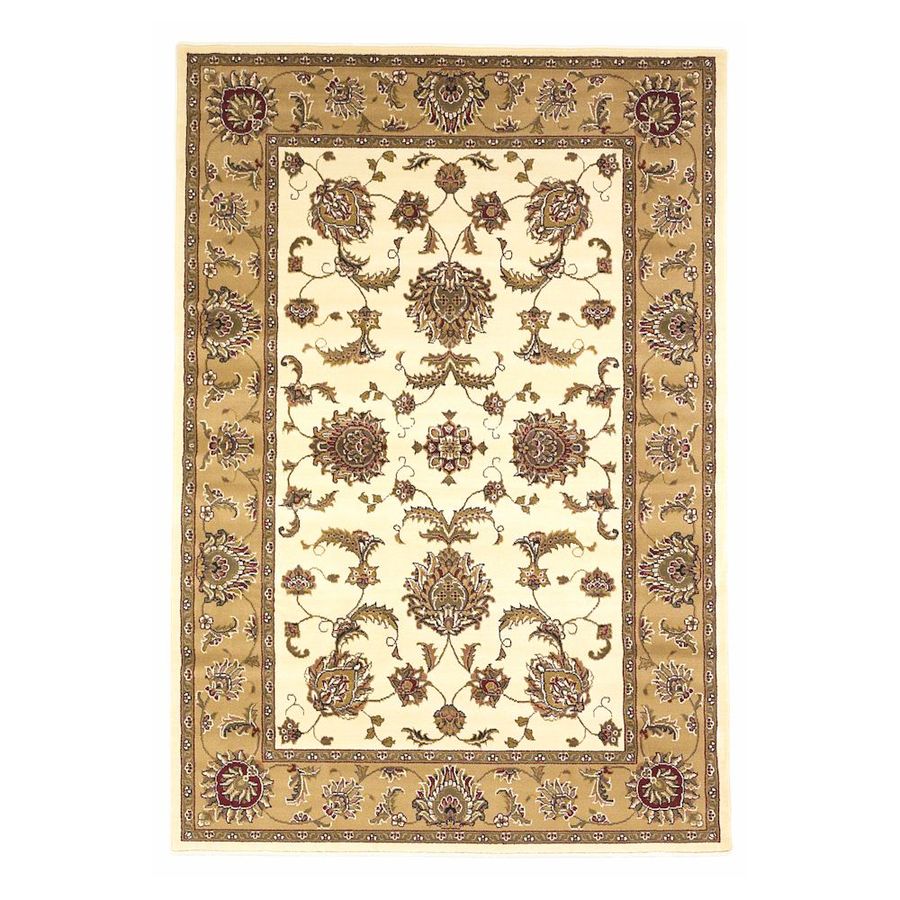 KAS Rugs CAM734433X411 Bijar Rectangular Cream Transitional Woven Accent Rug (Common: 3-ft x 5-ft; Actual: 39-in x 59-in)