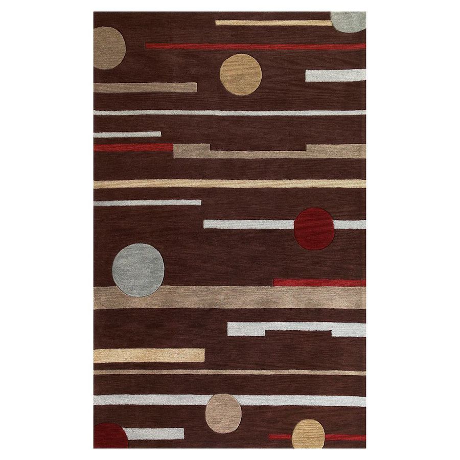 KAS Rugs MIA211733X53 Trend Setter 39-in x 63-in Rectangular Brown/Tan Geometric Accent Rug
