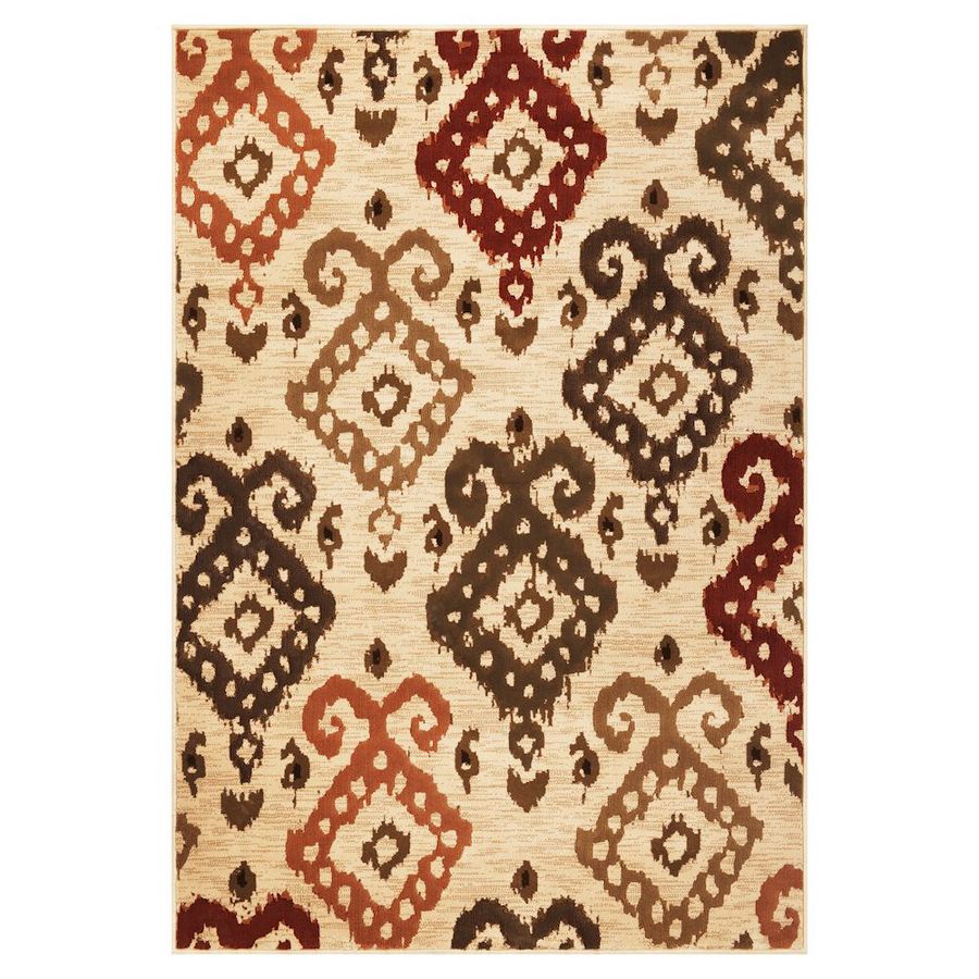 KAS Rugs GEN941033X411 Trendy Chic Rectangular Cream Transitional Woven Accent Rug (Common: 3-ft x 5-ft; Actual: 39-in x 59-in)