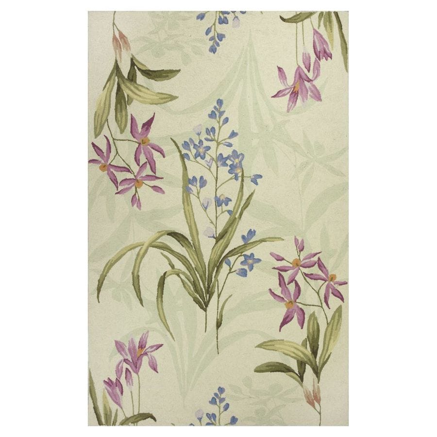 KAS Rugs COL182353X83 Classy Casual 5 X 8 (ft) Wool Floral Area Rug