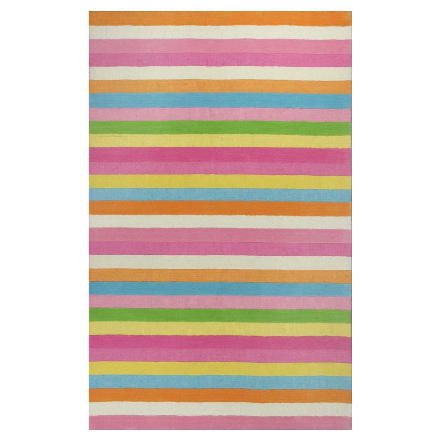 KAS Rugs KID04342X3 Playful Patterns Rectangular Red Transitional Tufted Wool Accent Rug (Common: 2-ft x 3-ft; Actual: 24-in x 36-in)