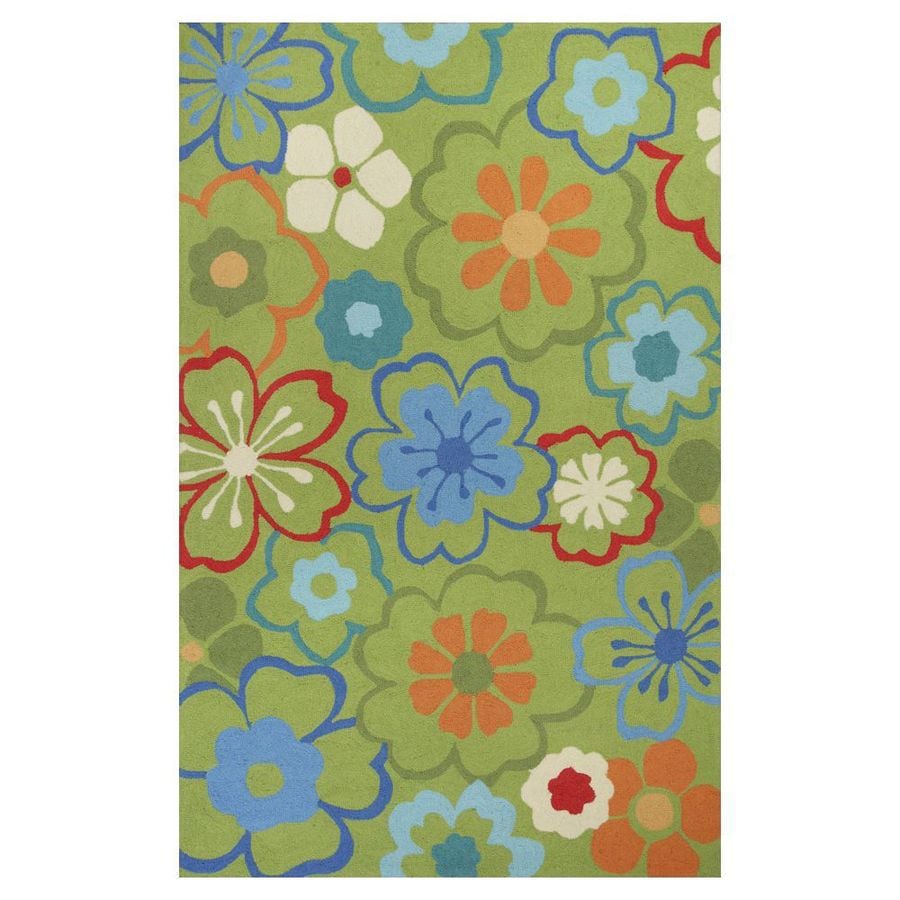 KAS Rugs SOE202727X45 Flirty Trends 2 x 4 Floral Throw Rug