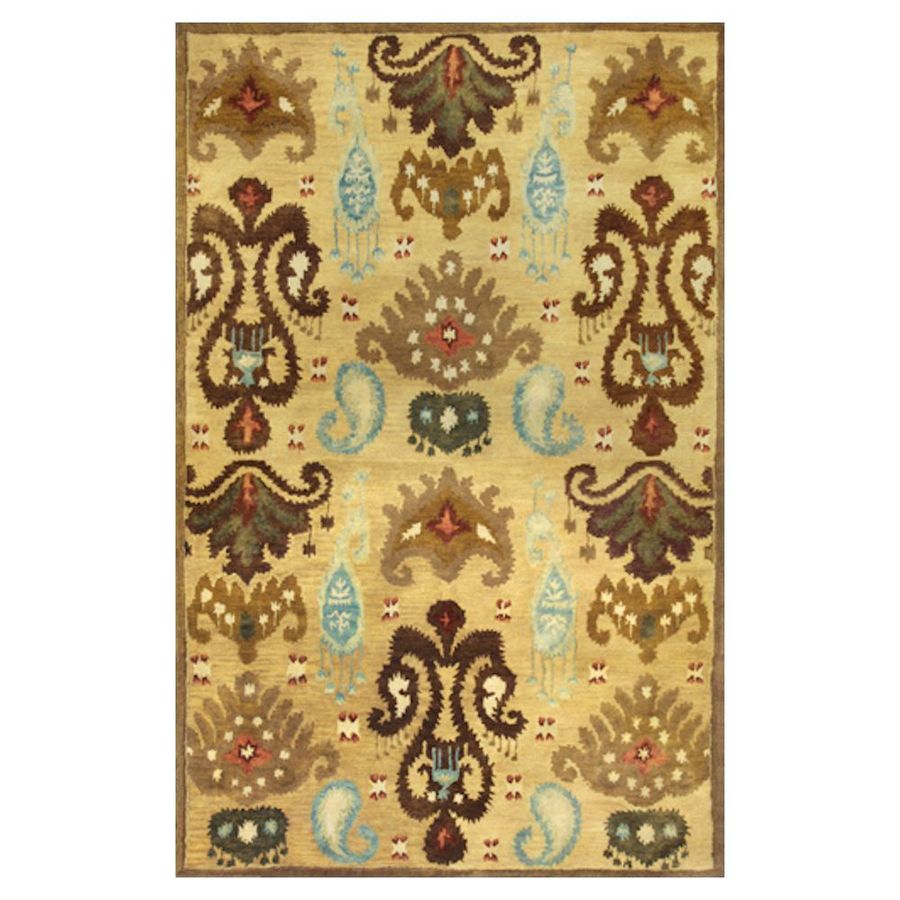 KAS Rugs TAP681233X53 Ikat Style 3 x 5 Wool Throw Rug