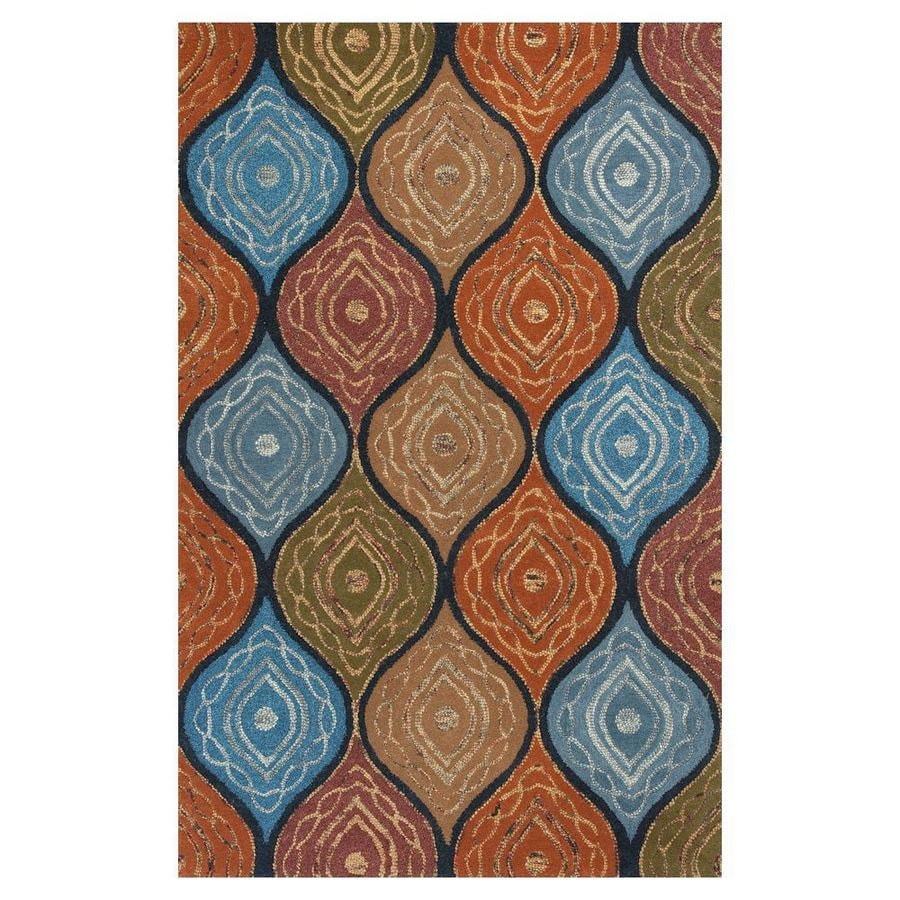 KAS Rugs Geometric Texture Rectangular Indoor Tufted Area Rug at Lowes.com