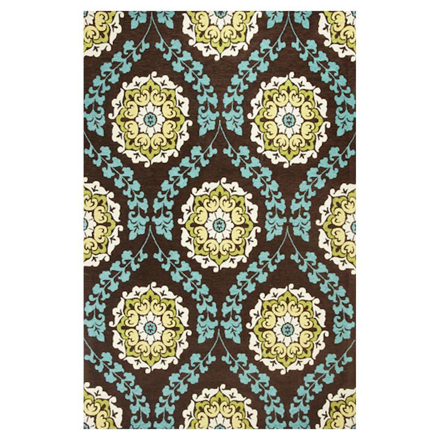 KAS Rugs MUL340627X45 Elegant Jacquard Rectangular Brown Transitional Woven Accent Rug (Common: 2-ft x 4-ft; Actual: 27-in x 45-in)