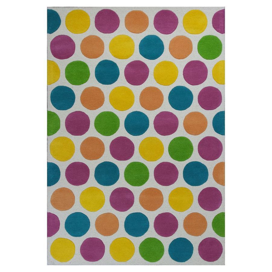 KAS Rugs KID04415X76 Playful Patterns 5 x 7 Wool Multicolor Geometric Area Rug