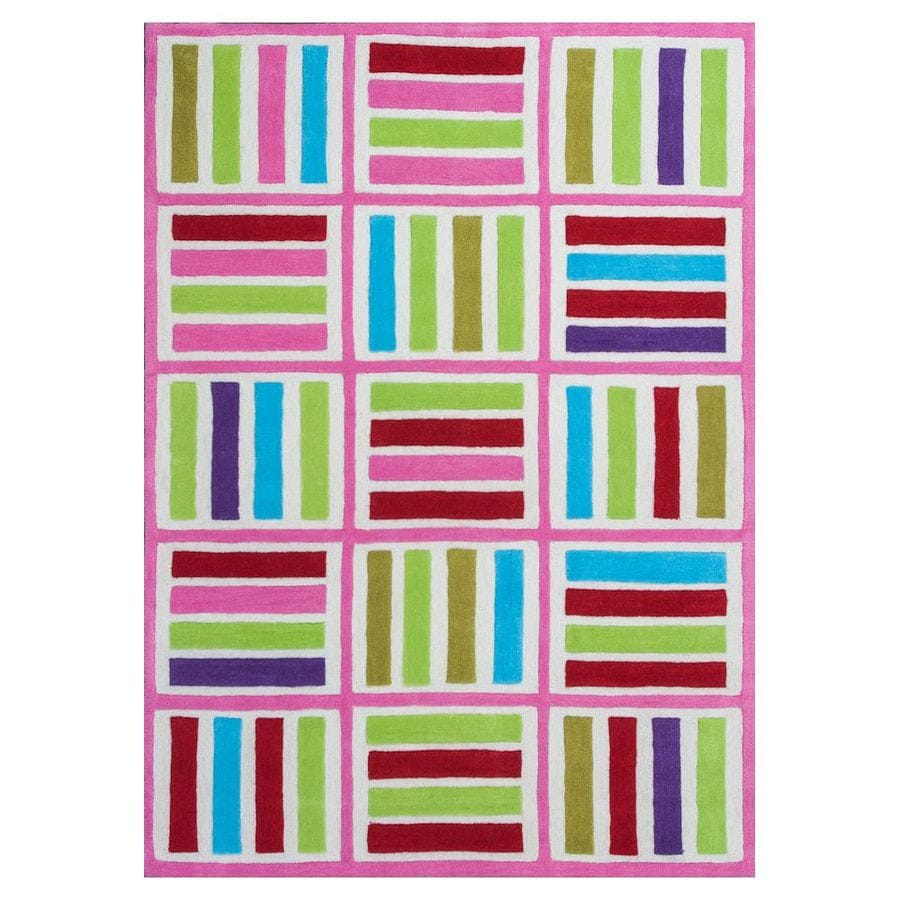 KAS Rugs KOZ055876X96 Playful Patterns 8 x 10 Cream/Beige/Almond Geometric Area Rug