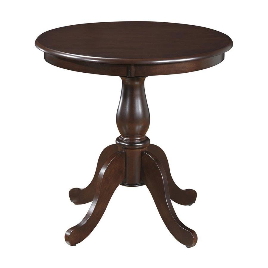 Carolina Cottage Fairview Espresso Wood Round Dining Table With Espresso Wood Base In The Dining Tables Department At Lowes Com