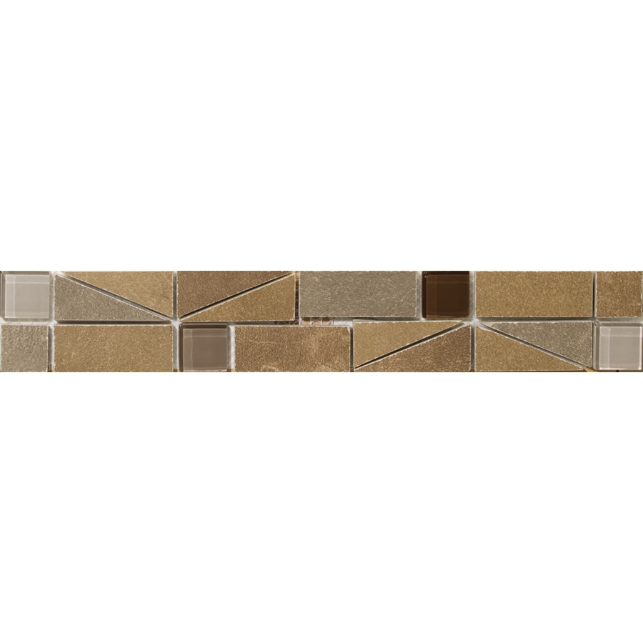 Emser F72PAMPMC0213LI Pamplona Multicolor Porcelain Listello Tile (Common: 2-in x 13-in; Actual: 2-in x 12.87-in)