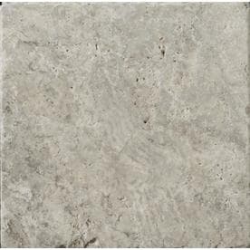 Trav Ancient Tumbled Travertine Tile At Lowes Emser Trav Ancient Tumbled 25 Pack Silver Travertine Floor And Wall Tile Common