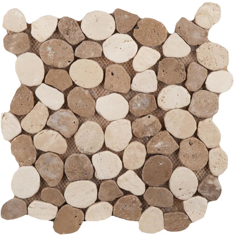 Emser Travertine Pebble 10 Pack Beige Border Tile Common Emser Travertine Pebble 10 Pack Beige Border Tile Common 12 In X Actual 11 02