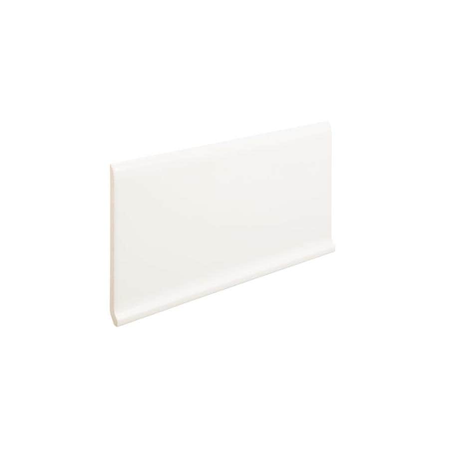 Emser Style White Porcelain Cove Base Tile 6in x 12in