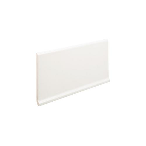 Emser Perspective Pure White Porcelain Cove Base Tile 6in x