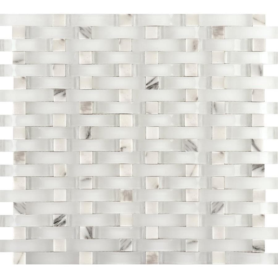 Emser Lucente 10 Pack Ambrato Stone And Gl Border Tile Emser Lucente 10 Pack Ambrato Stone And Gl Border Tile Common 12