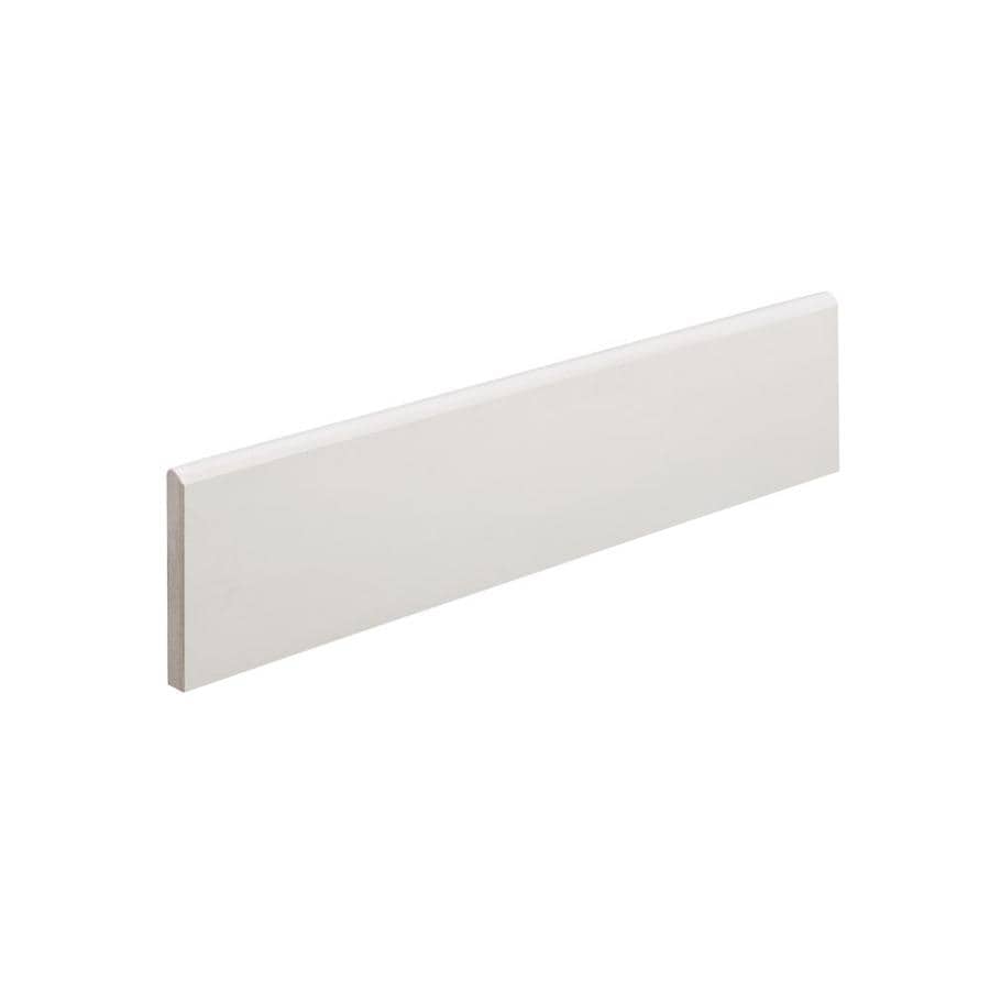 Emser Perspective Pure White Porcelain Bullnose Tile (Common: 3-in x 12