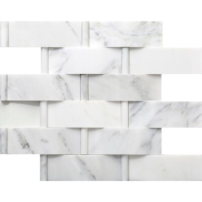 Emser Winter Frost Natural Stone Marble Border Tile Natural Stone Marble Border Tile