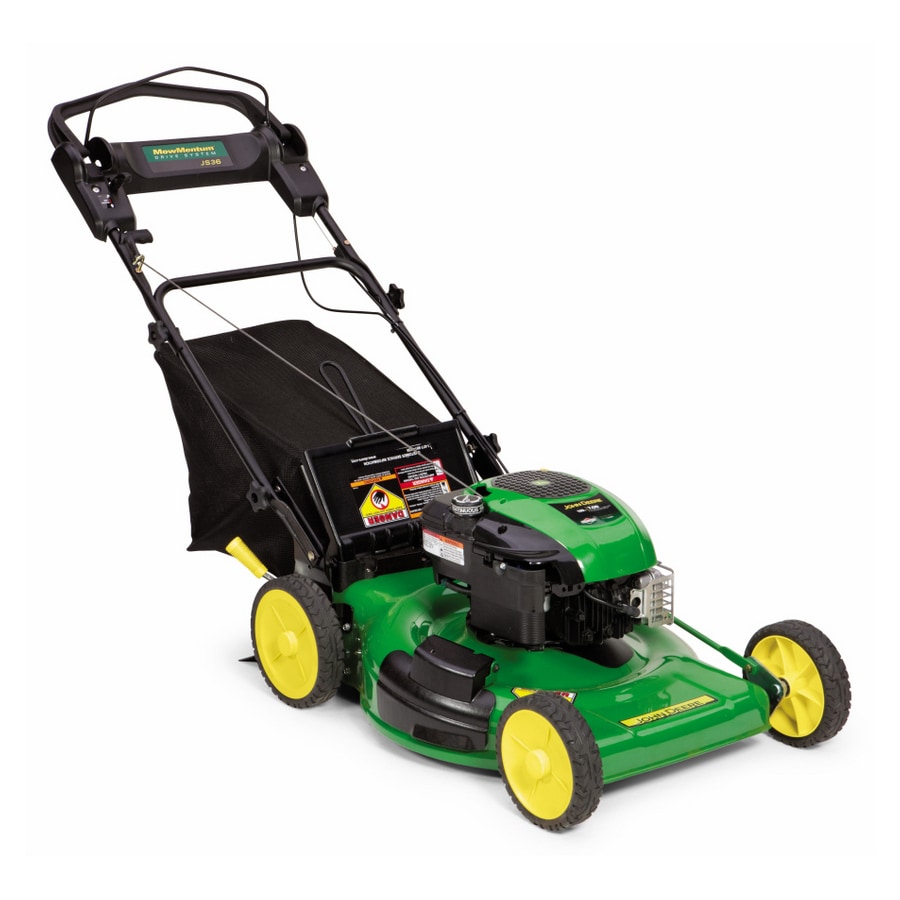 John Deere 190-cc 22-in Self-propelled Gas Lawn Mower with Briggs &  Stratton Engine in the Gas Push Lawn Mowers department at