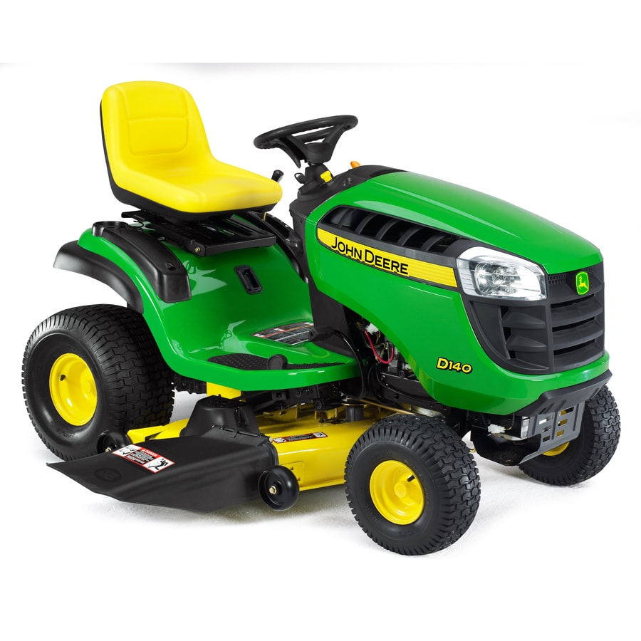 John Deere D140 22 Hp V Twin Hydrostatic 48 In Riding Lawn Mower With Mulching Capability Kit Sold Separately Carb In The Gas Riding Lawn Mowers Department At Lowes Com