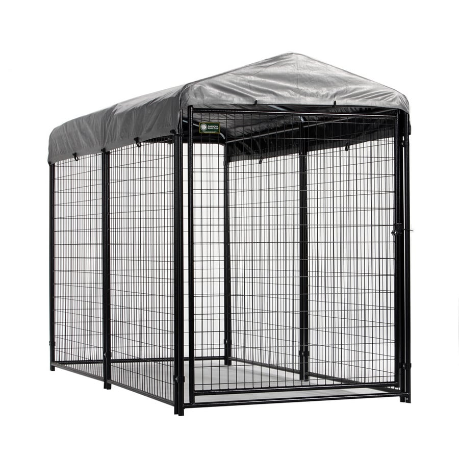 Akc 8 Ft X 4 Ft X 6 Ft Outdoor Dog Kennel Preassembled Kit At