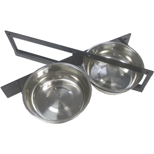 Lucky Dog Dog Kennel Bowl System in the 