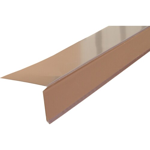 Union Corrugating 6in x 10ft Brown Galvanized Steel Drip Edge in the