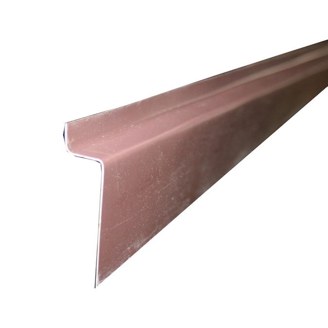 Union Corrugating 0.625in x 10ft Brown Aluminum Drip Edge in the Drip Edges department at