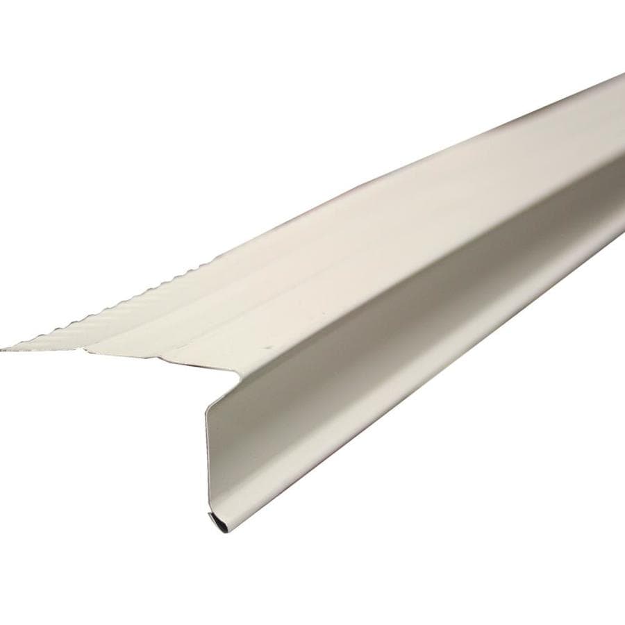 Union Corrugating 2.25-in x 10-ft White Galvanized Steel Drip Edge in ...